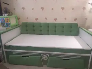 Кровать+матрас+защитный бортик