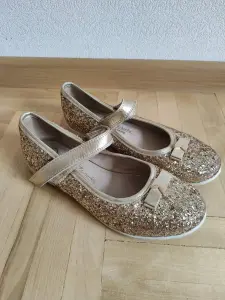Туфли золотые р 35
