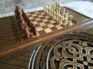 Hарды + шахматы из натурального дерева