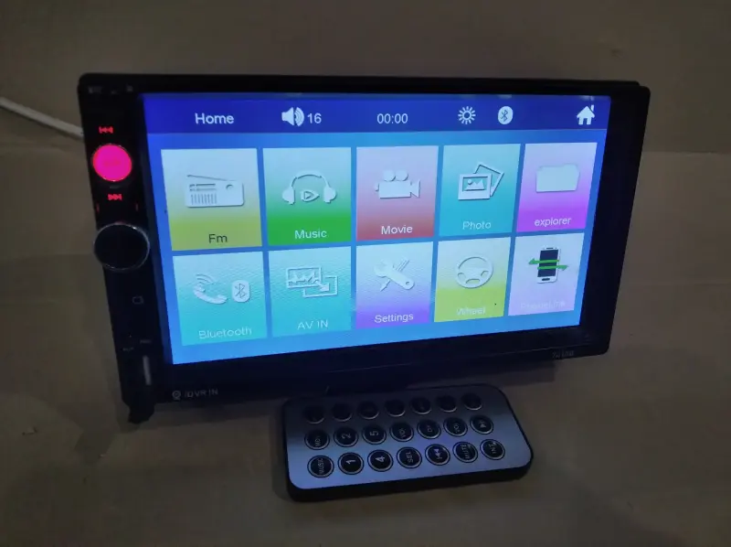 2 Дин 7 дюйм Магнитола USB DVDBluetooth