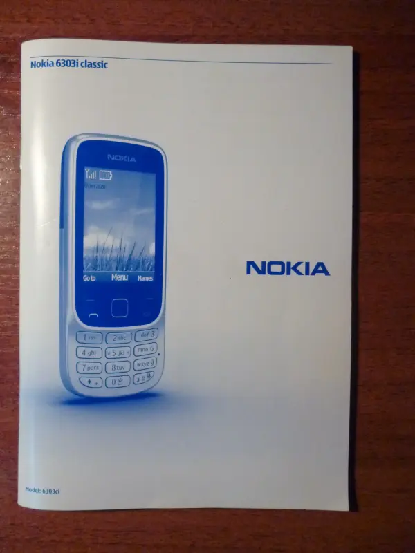 Руководство по эксплуатации тел. Nokia 6303i classic