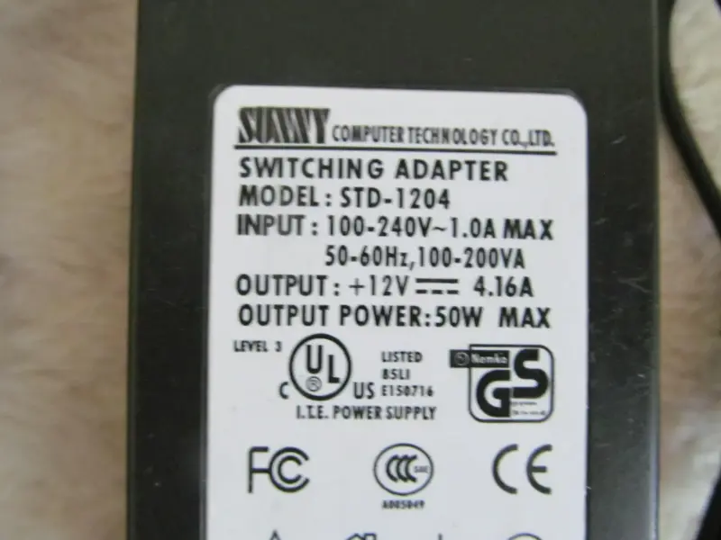 Блок питания ( сетевой адаптер ) STD-1204   12v  4.16A 50W