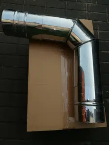 Колено из нержавейки (дымоход)