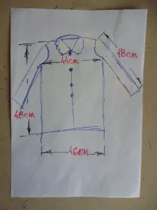 Блузка белая, школьная для девочки