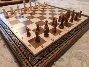 Врезные нарды  шахматы  подарочные