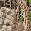 Подвесное кресло кокон Лондон с плетением из искусственного ротанга