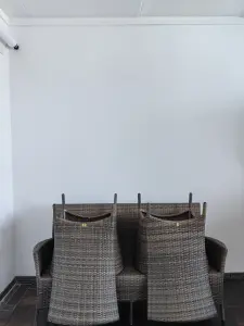 Комплект садовой уличной мебели плетеной из искусственного ротанга