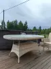 Комплект садовой уличной мебели плетенной из экоротанга