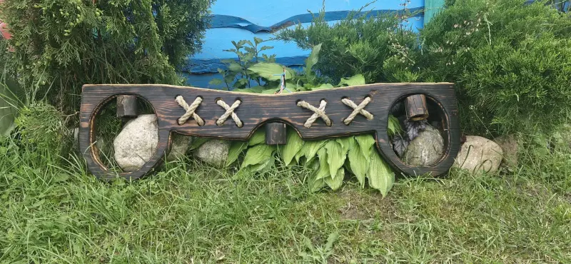 Люстра из массива