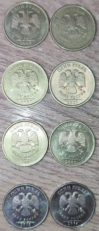 1 рубль 1992-2014 М и ММД, СПМД