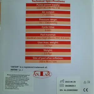 Противопролежневый ячеистый матрас с компрессором Antar 200х90х7
