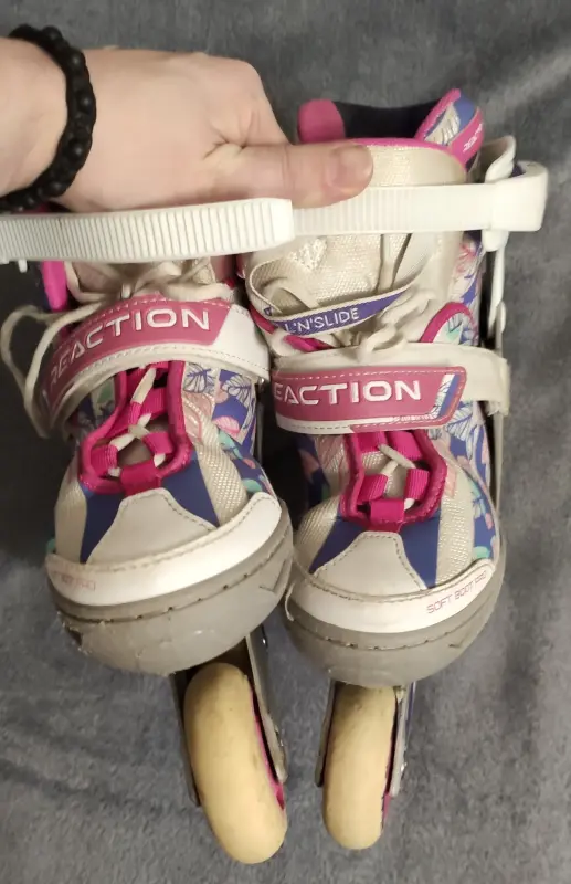 Ролики Reaction Rainbow детские раздвижные 31-36
