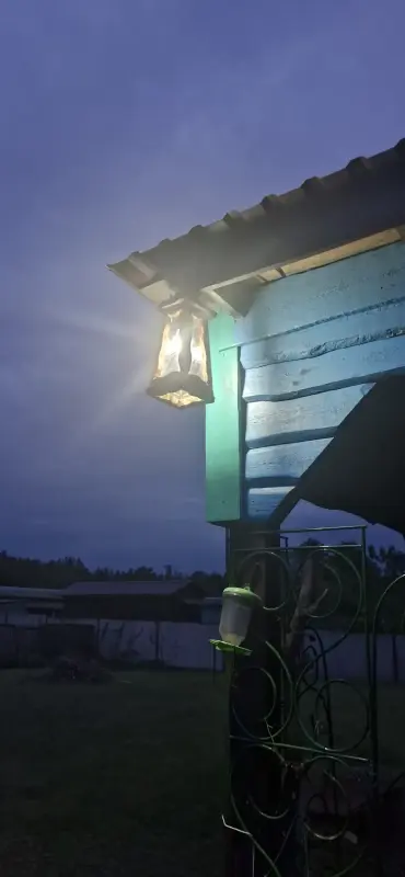 Светильник фонарь деревянный