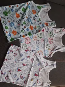 Лот маечек 3шт+ трусики( в подарок)
