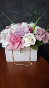 Букет из мыльных роз