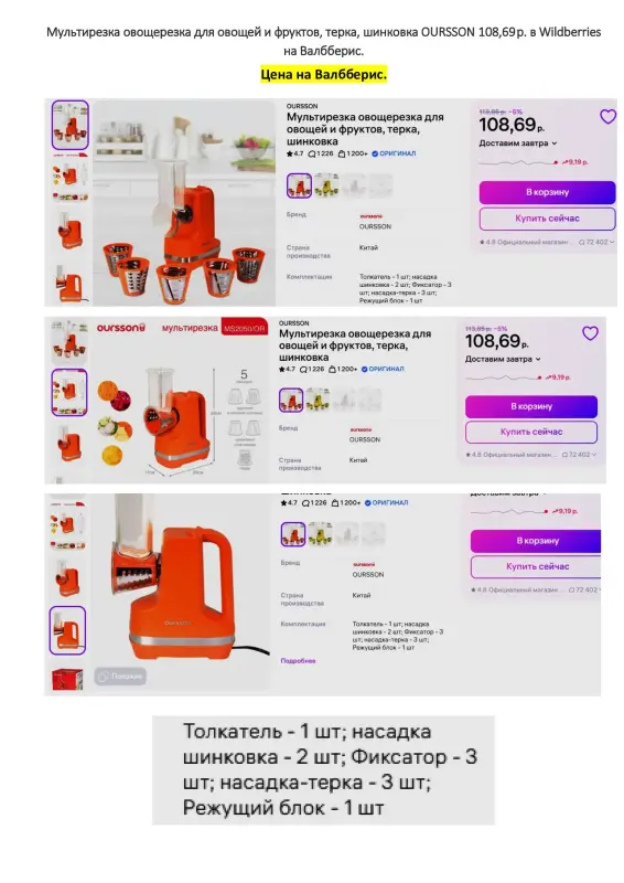 Мультирезка. измельчитель. Новый. 