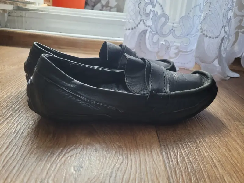 Мужские кожаные мокасины