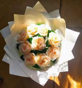 Букет из атласных лент