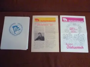 Ретро плакаты и газеты ГДР Дружба - 84