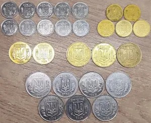 Монеты Украины 1-50 копеек 1992-2012