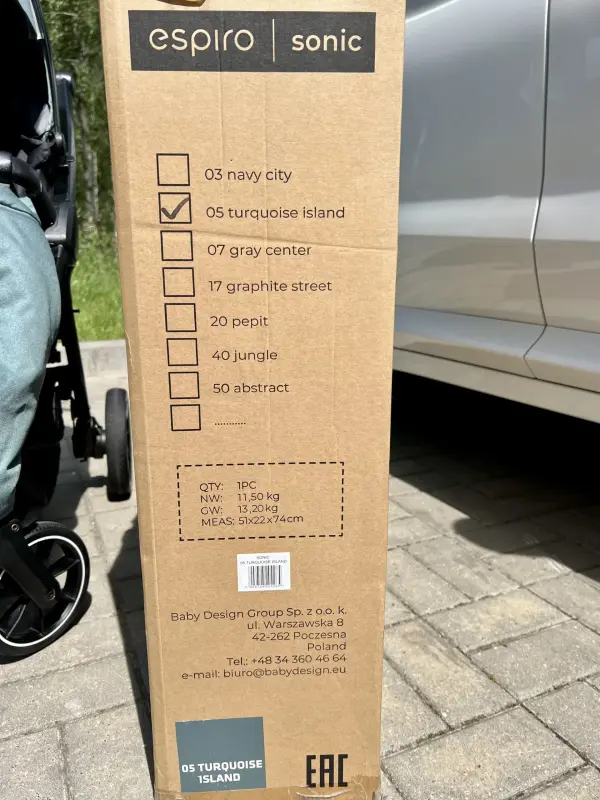 Прогулочная коляска Espiro Sonic Gel 2023