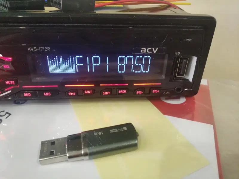 Магнитола USB ACV