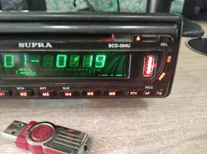 Магнитола CD MP3 USB Supra