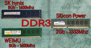 Оперативная память 3 планки DDR3: 2х8Гб и 1х2Гб