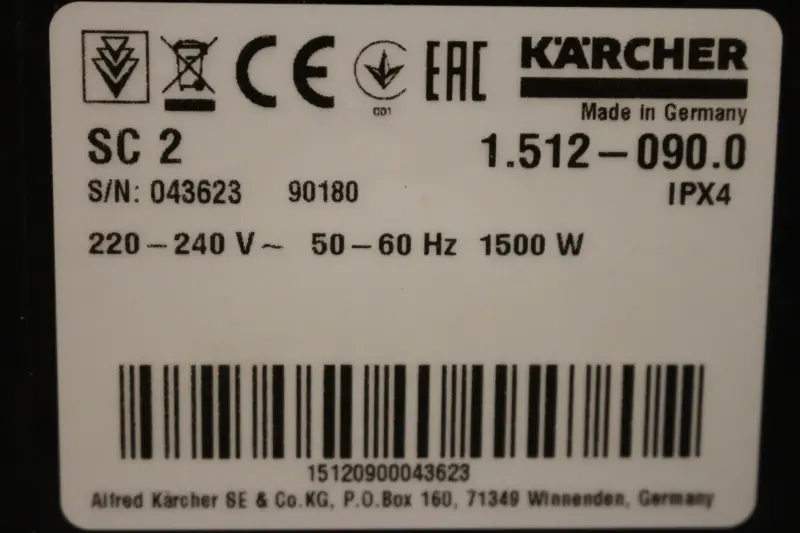 Пароочиститель Karcher SC2 EasyFix Premium 1.512-090.0
