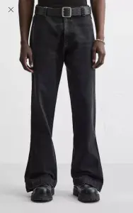 Zara zip flared jeans