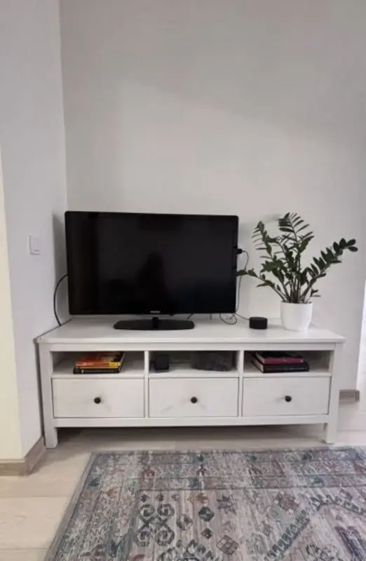 Тумба IKEA HEMNES белая морилка