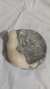 Пепельница соболя из мрамора