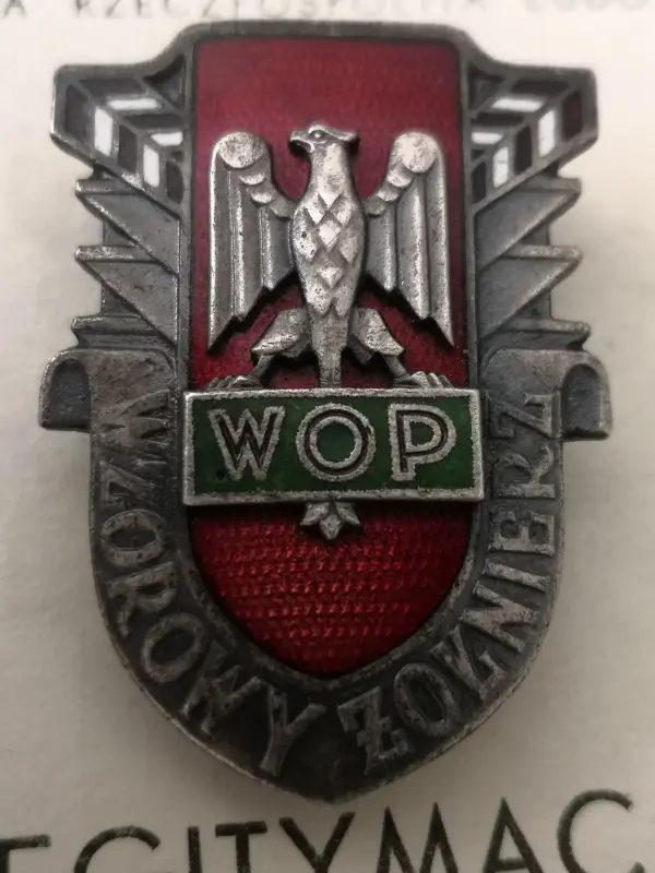 Польский пограничный знак. С удостоверением