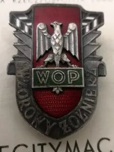 Польский пограничный знак. С удостоверением