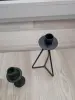 Подсвечники, большой  маленький бронзовый