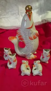 Штофы фарфоровые для алкогольных напитков СССР.