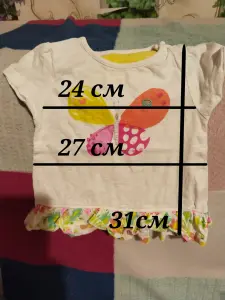 Маечка для девочки 9 кг