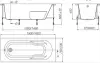 Ванна акриловая прямоуг Roca Genova-N 150*75