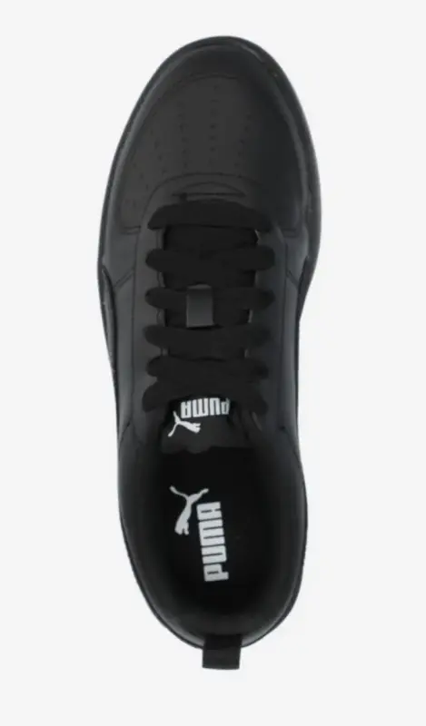 Полуботинки для школьника 35.5 р. Puma Rickie JR Black (новые) иск.кожа