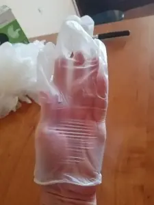 Перчатки виниловые