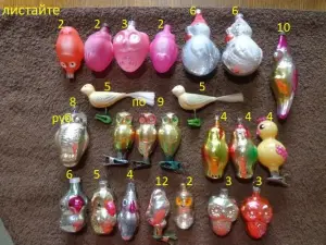 елочные игрушки СССР