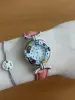 Часы женские из Муранского стекла с перламутром