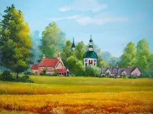 Картина Август – летний пейзаж