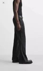 Zara zip flared jeans