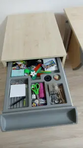 Парта детская на вырост: стол, стул и тумба