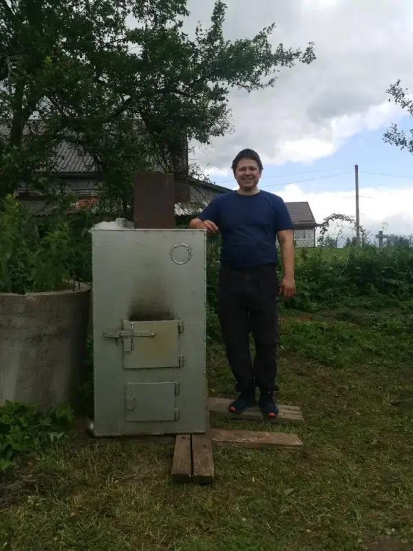 Котел твердотопливный большой любимый