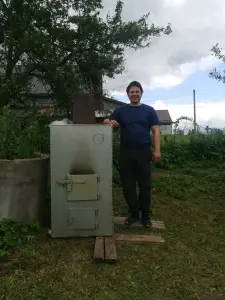 Котел твердотопливный большой любимый