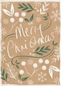 Холст, печать - 50/70. Merry Christmas!