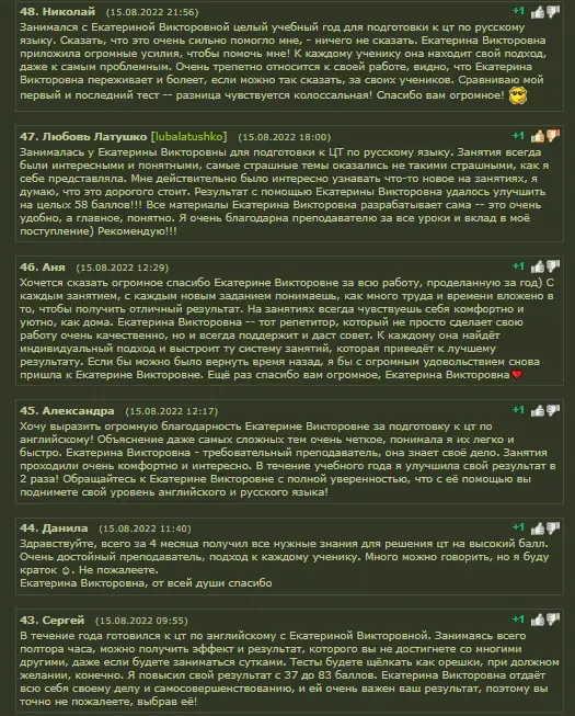 Репетитор по русскому языку в Лошице
