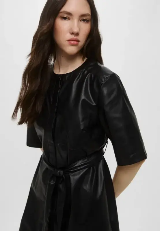 Платье из искусственной кожи H&M